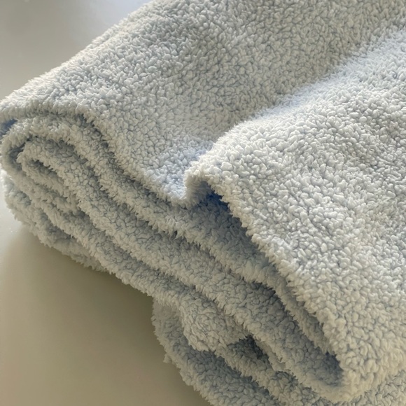 Vintage Bright Future JcPenney Baby Soft Blue Thermal Style Security Blanket - Picture 2 of 7